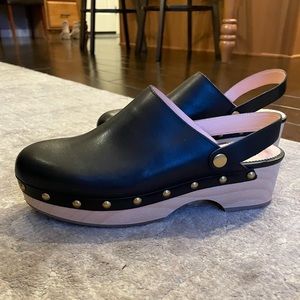JCrew Leather Clogs
